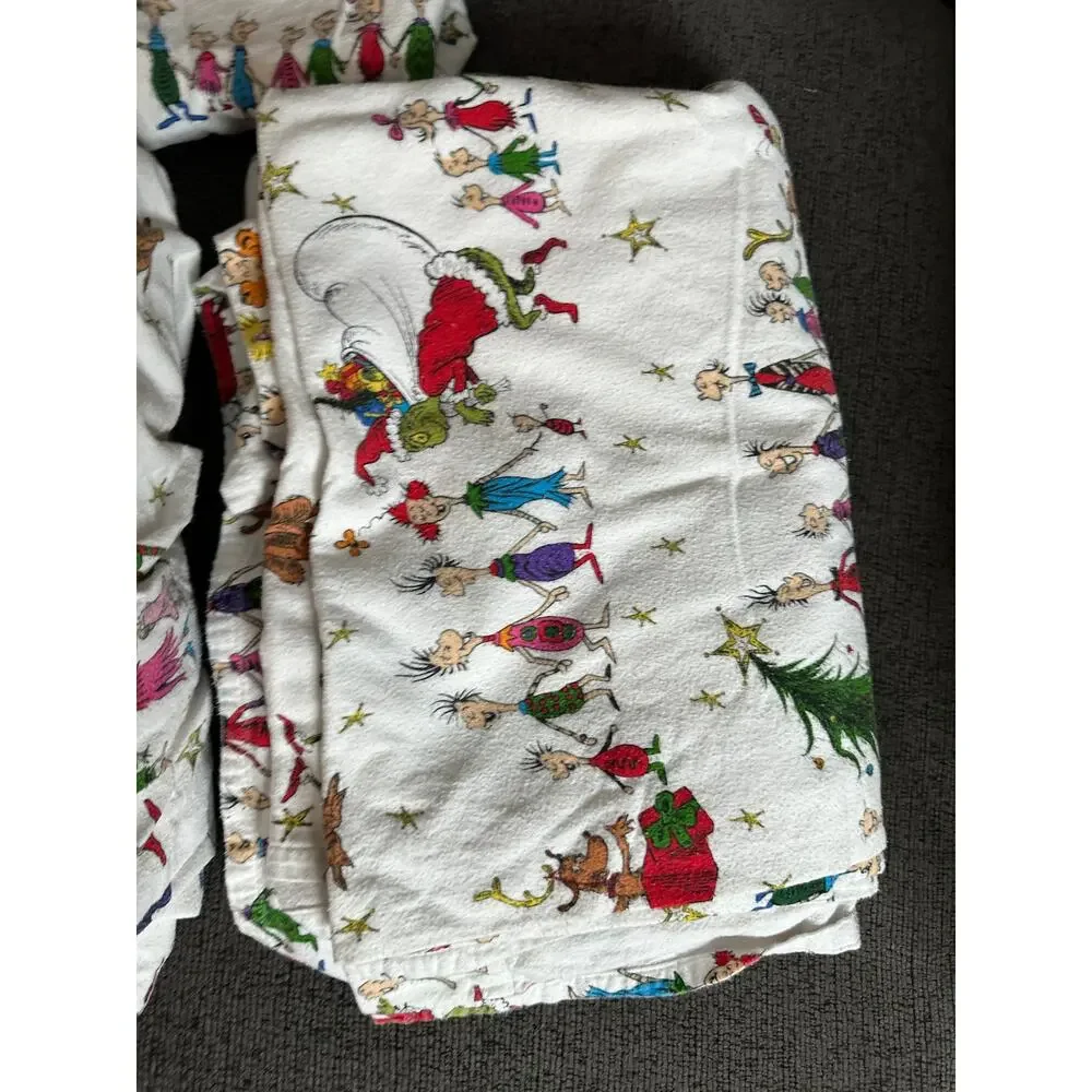 Pottery Barn Kids Dr. Seuss The Grinch Christmas Bedding Set Twin